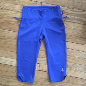 Mika YogaWear “Audrey” capri pants, blue